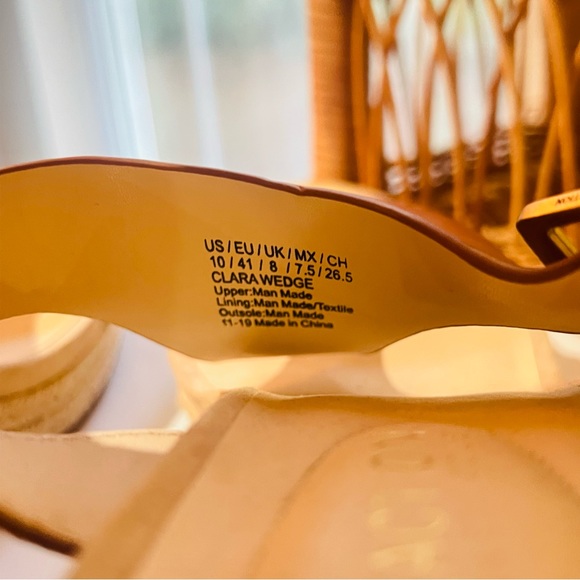 NWOT Kenneth Cole Reaction Espadrille Wedges - Size 10 - Picture 6 of 9